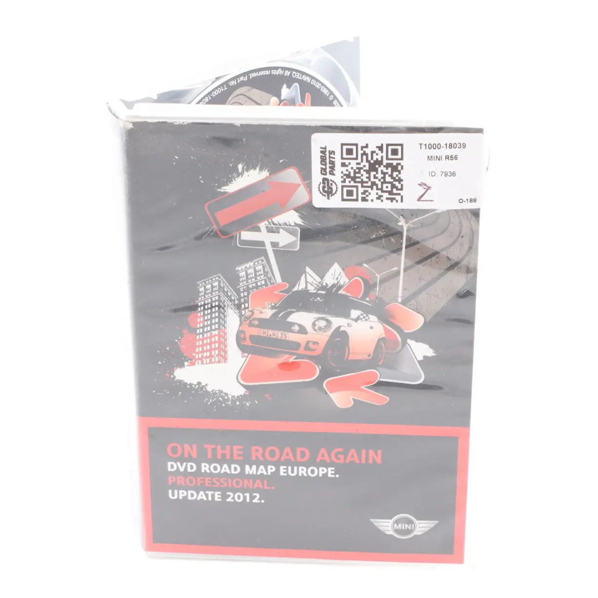 Mini R56 Disc High Navigation DVD 2009-2 Road Map Europe T1000-14848