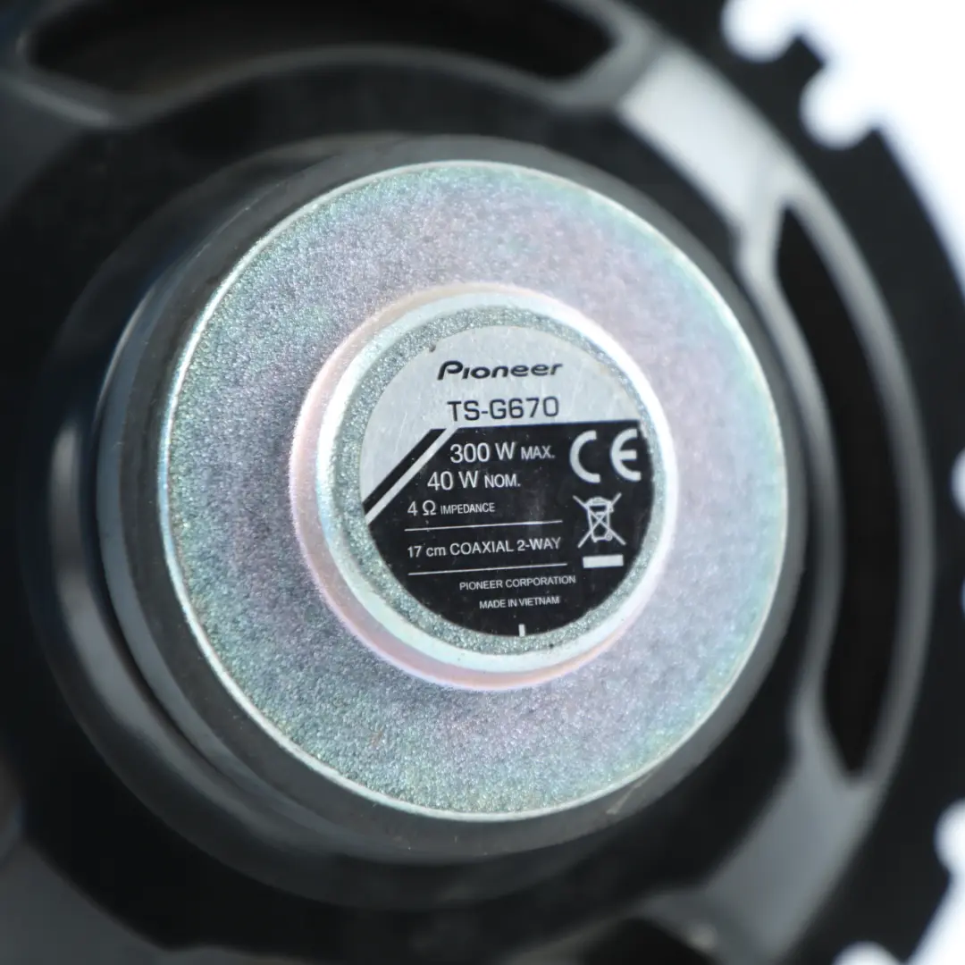Genuine Pioneer Stereo 2-Way Coaxial Speaker Loudspeaker Set 300W to with Part number TS-G670 Genuine Pioneer Stereo 2-Way Coaxial Speaker Loudspeaker Set 300W - SKU TS-G670 - Part number TS-G670