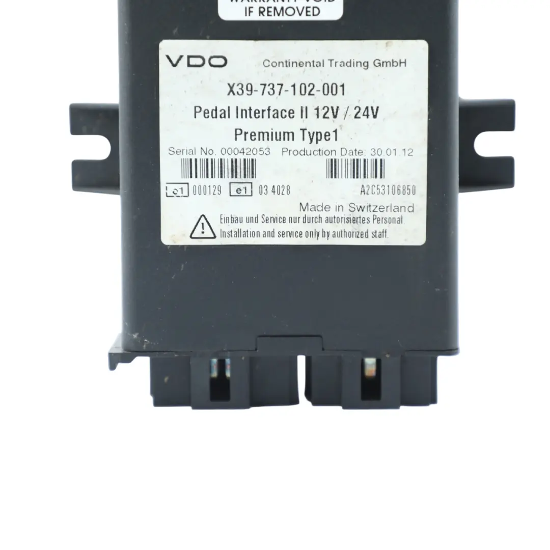  VDO Pedal Interface II Control Unit Accelerator Module 12V/24V - SKU X39-737-102-001 - Part number X39-737-102-001