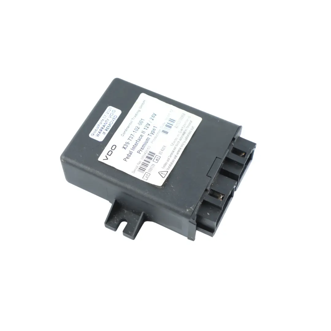 VDO Pedal Interface II Control Unit Accelerator Module 12V/24V to with Part number X39-737-102-001 VDO Pedal Interface II Control Unit Accelerator Module 12V/24V - SKU X39-737-102-001 - Part number X39-737-102-001