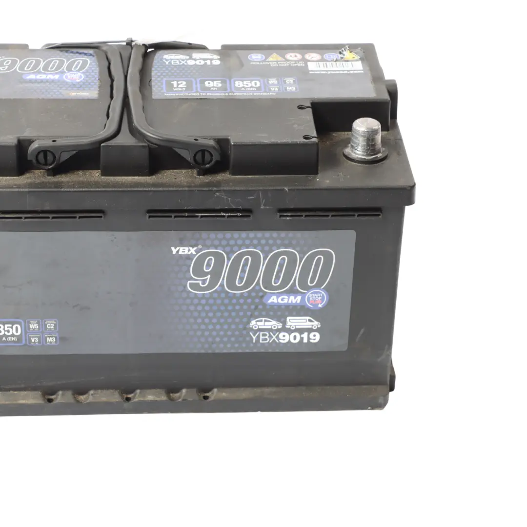  YUASA YBX 9000 AGM Start Stop 12V Accumulator Battery 95Ah 850A YBX9019 - SKU YUASA-YBX9000-AGM-95A - Part number YUASA YBX 9000 AGM 95Ah Accumulator