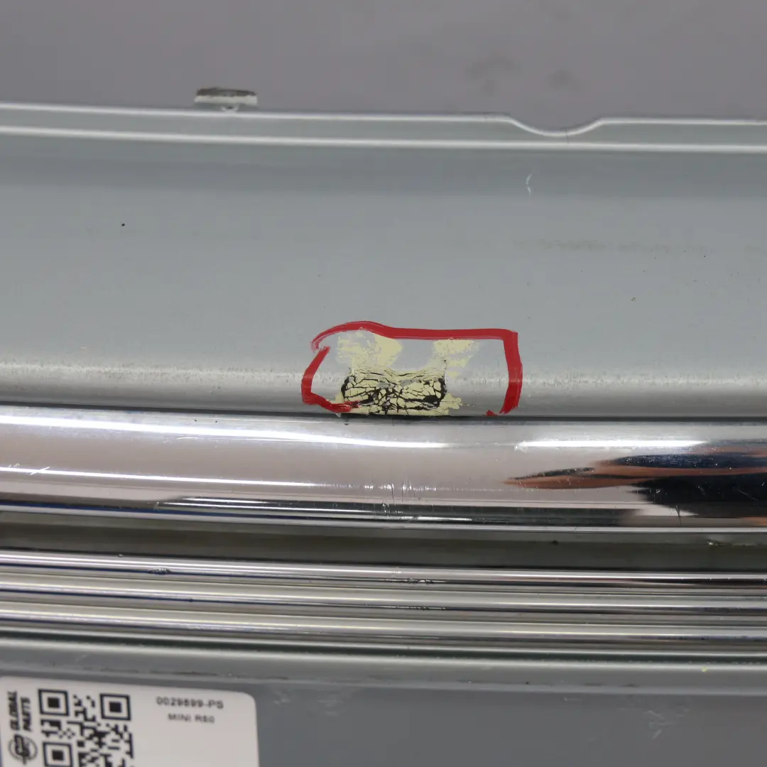 Front Bumper Trim Panel Covering Pure Silver Metallic - 900 to Mini R50 with Part number 0029899 Mini R50 Front Bumper Trim Panel Covering Pure Silver Metallic - 900 - SKU 0029899-PS - Part number 0029899