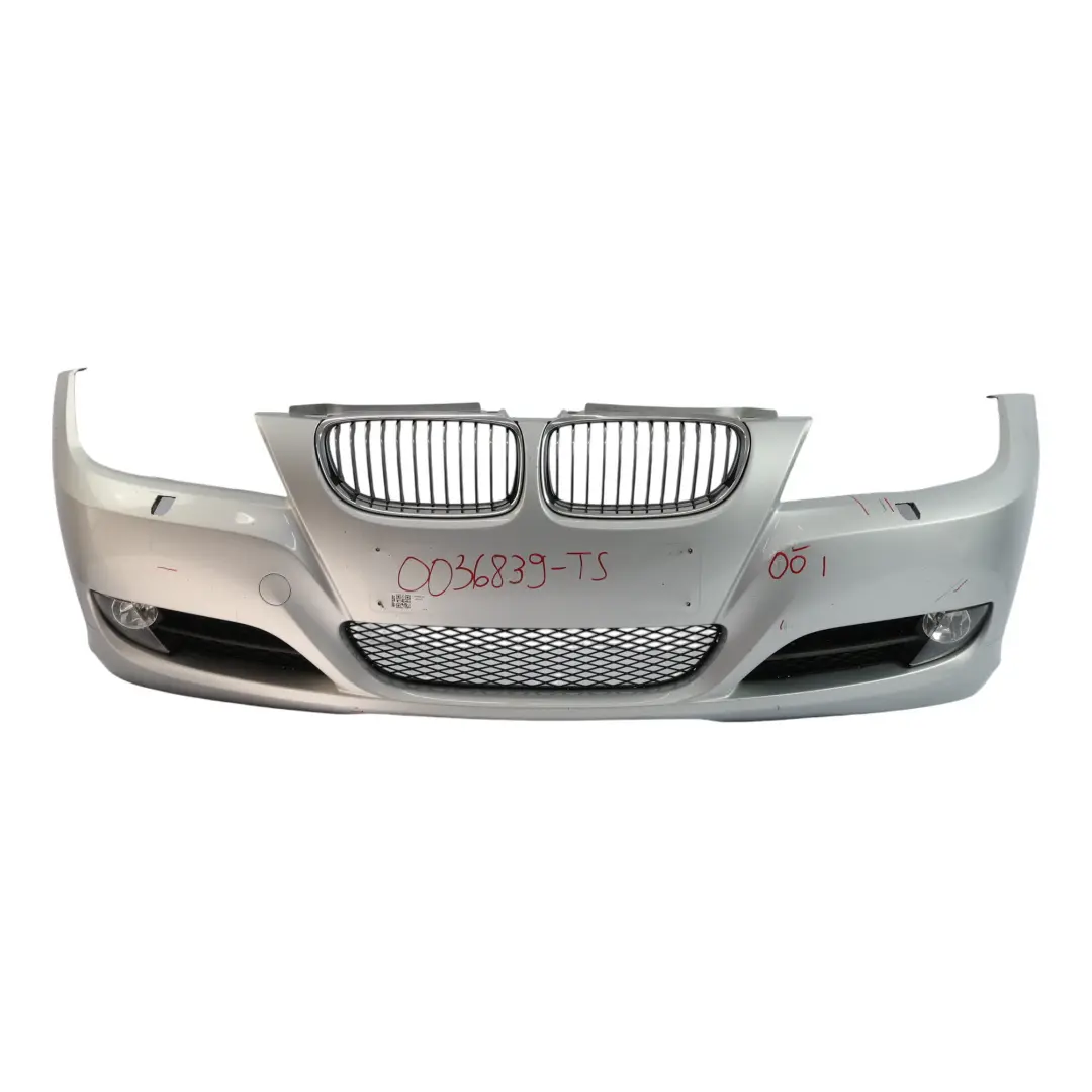 Front Bumper Trim Panel Complete Titansilber Metallic - 354 to BMW E90 LCI with Part number 0036839 BMW E90 LCI Front Bumper Trim Panel Complete Titansilber Metallic - 354 - SKU 0036839-TS - Part number 0036839