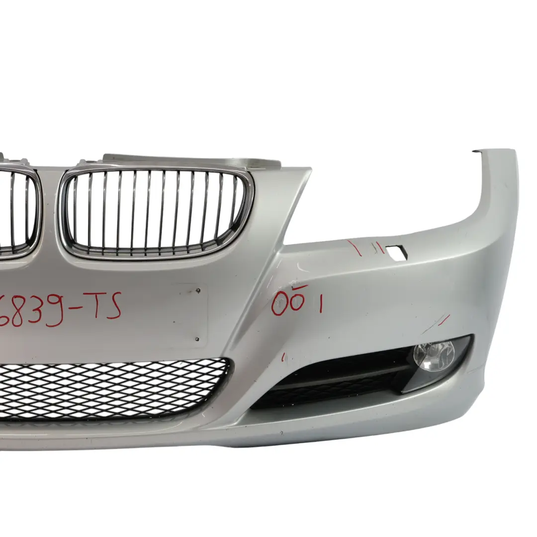 Front Bumper Trim Panel Complete Titansilber Metallic - 354 to BMW E90 LCI with Part number 0036839 BMW E90 LCI Front Bumper Trim Panel Complete Titansilber Metallic - 354 - SKU 0036839-TS - Part number 0036839