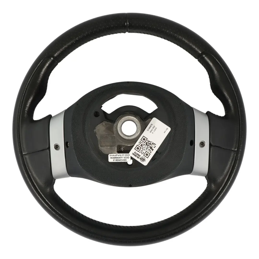 Mini Cooper R50 R52 R53 Cooper S Sport 2 Spoke Black Leather Steering Wheel - SKU 0146479 - Part number 0146479