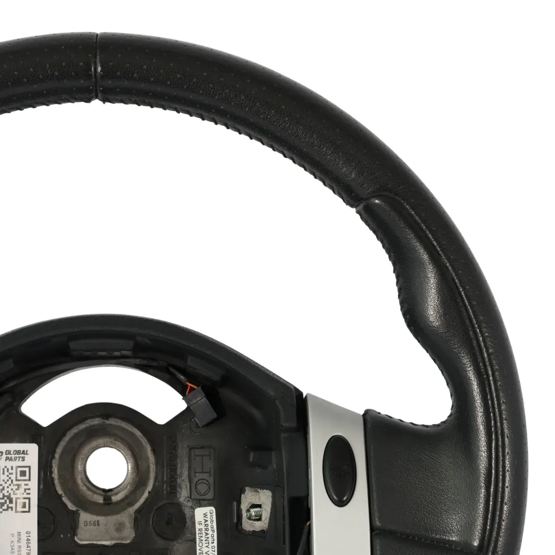 Mini Cooper R50 R52 R53 Cooper S Sport 2 Spoke Black Leather Steering Wheel - SKU 0146479 - Part number 0146479
