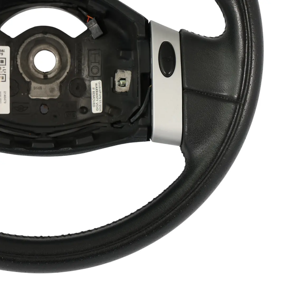 Mini Cooper R50 R52 R53 Cooper S Sport 2 Spoke Black Leather Steering Wheel - SKU 0146479 - Part number 0146479