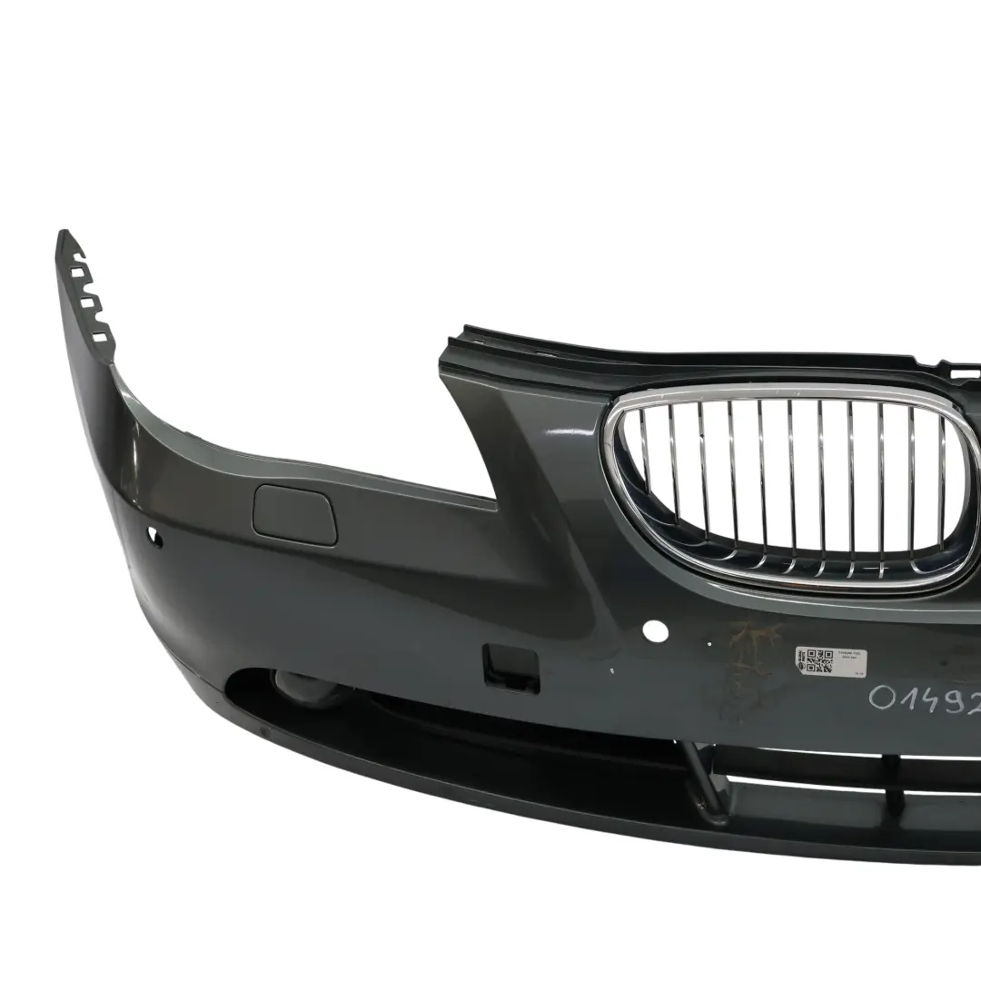 BMW E60 E61 Front Bumper Trim Panel Titangrau Titan Grey II Metallic - A36 - SKU 0149246-TGR - Part number 0149246