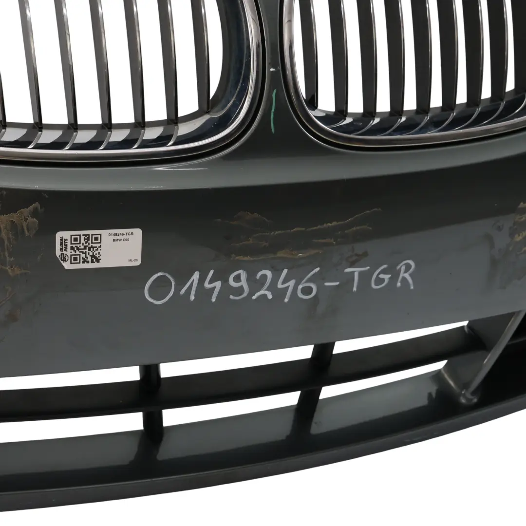 BMW E60 E61 Front Bumper Trim Panel Titangrau Titan Grey II Metallic - A36 - SKU 0149246-TGR - Part number 0149246