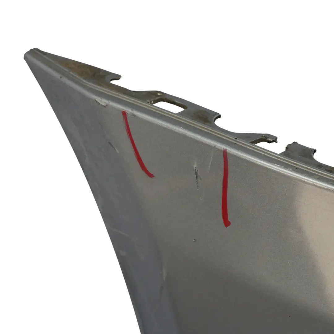 BMW E60 E61 Front Bumper Trim Panel Silbergrau Grey Metallic - A08 - SKU 0149246-SBG - Part number 0149246