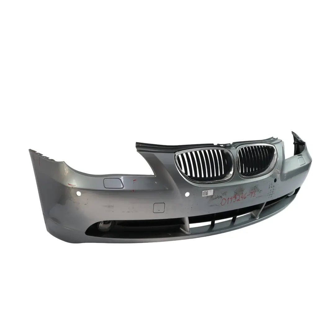 BMW E60 E61 Zderzak Przedni Silbergrau Srebrny Szary Metalik - A08 - SKU 0149246-SBG - Numer Części 0149246