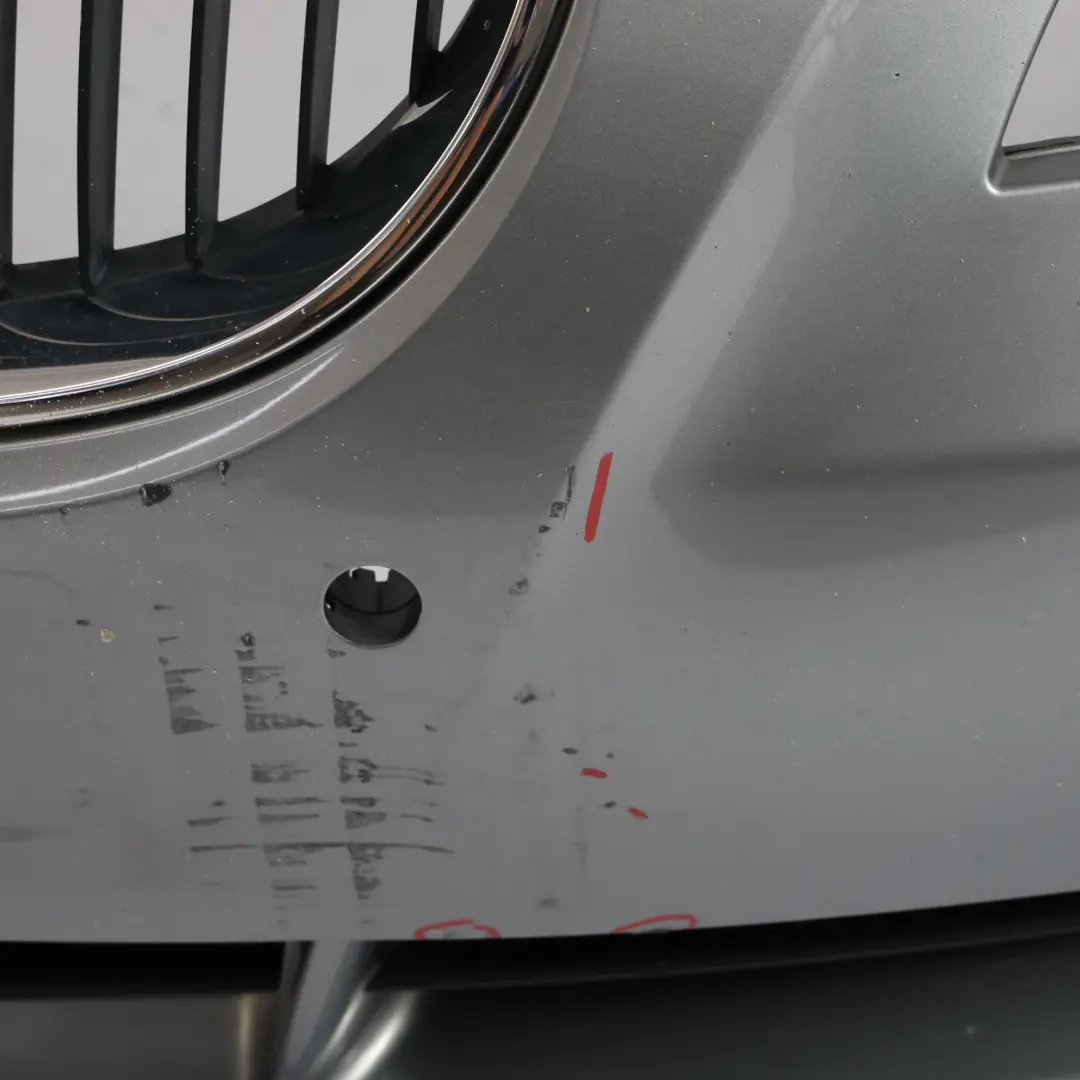 BMW E60 E61 Zderzak Przedni Silbergrau Srebrny Szary Metalik - A08 - SKU 0149246-SBG - Numer Części 0149246