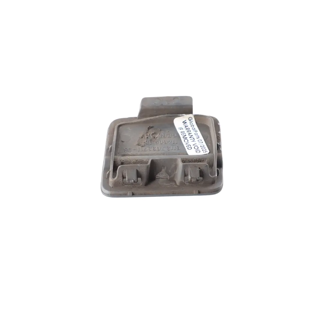 Bumper Towing Eye Hook Flap Cover 7033711 Titangrau II Metallic A36 to BMW E60 Rear with Part number 0150251 BMW E60 Rear Bumper Towing Eye Hook Flap Cover 7033711 Titangrau II Metallic A36 - SKU 0150251-TGR - Part number 0150251