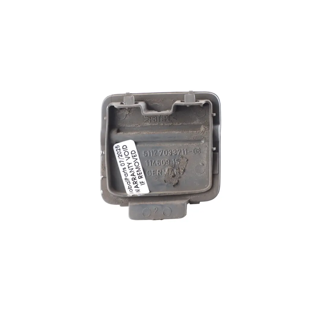 BMW E60 Rear Bumper Towing Eye Hook Flap Cover 7033711 Titangrau II Metallic A36 - SKU 0150251-TGR - Part number 0150251