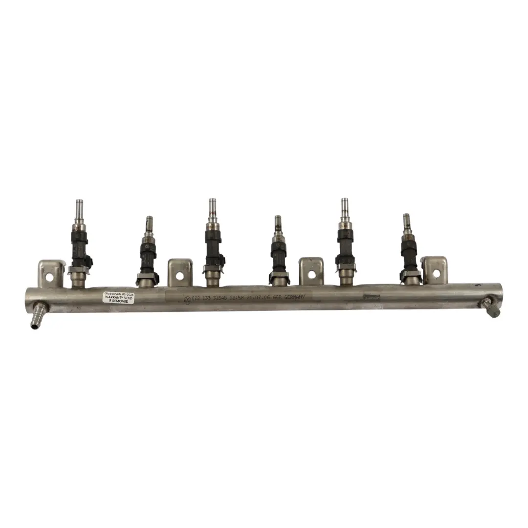 Audi TT 8J 3.2 FSI V6 BUB Petrol Fuel Rail Line Injectors - SKU 022133317M-1 - Part number 022133317M