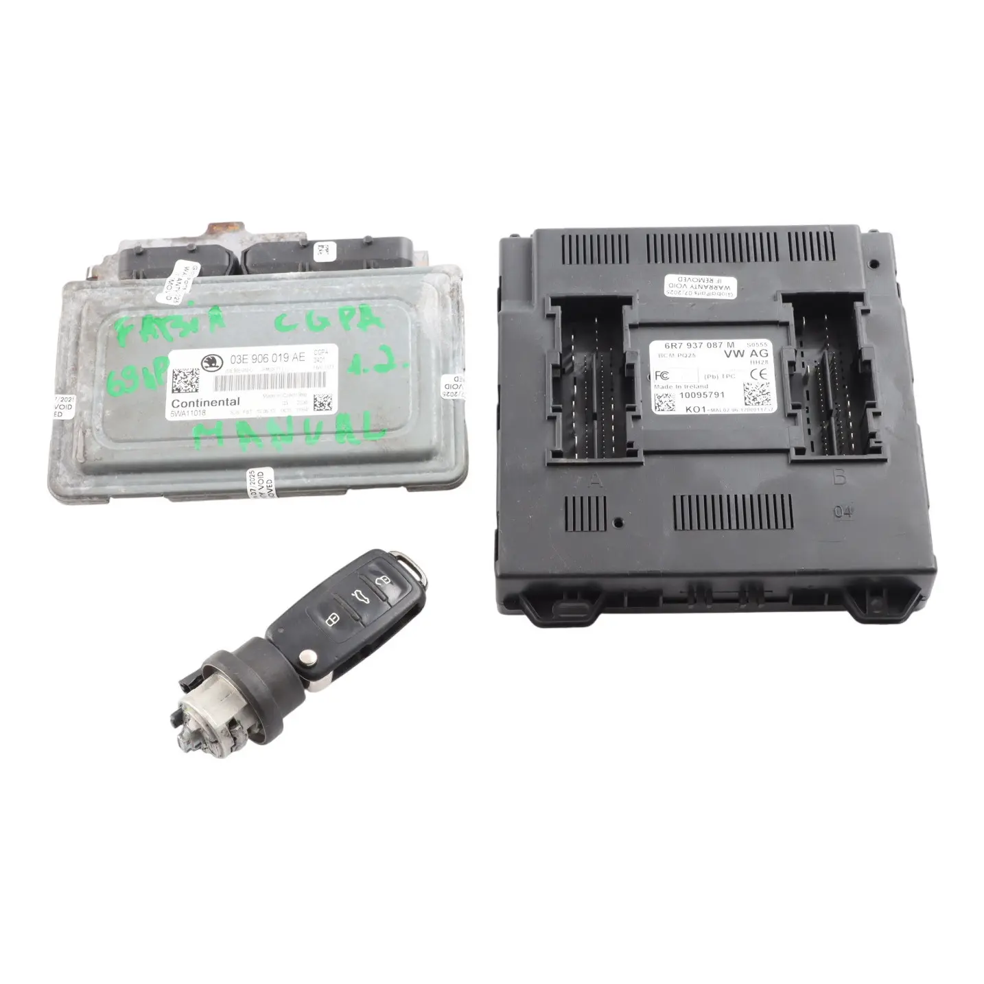 Skoda Fabia 5J 1.2 MPI CGPA 69HP Engine Control ECU Kit 03E906019AE Manual
