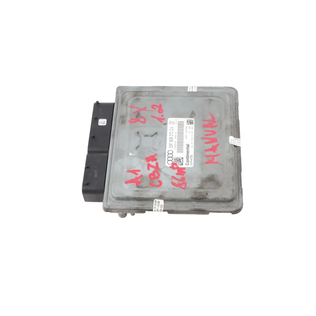 Audi A1 8X 1.2 TFSI CBZA 86HP Engine Control Module ECU 03F906070GN Manual - SKU 03F906070CA - Part number 03F906070CA