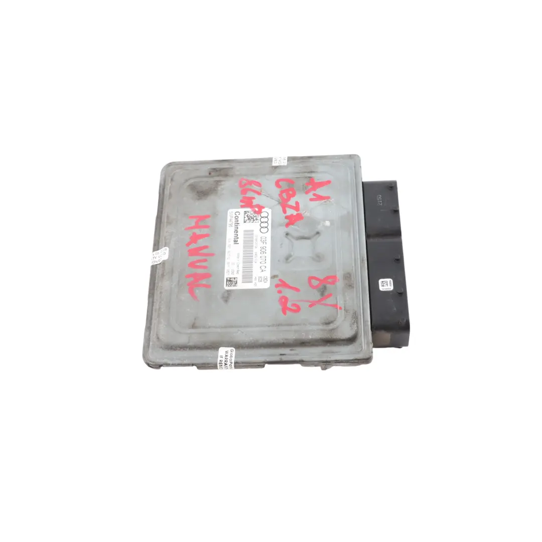 Audi A1 8X 1.2 TFSI CBZA 86HP Engine Control Module ECU 03F906070GN Manual - SKU 03F906070CA - Part number 03F906070CA