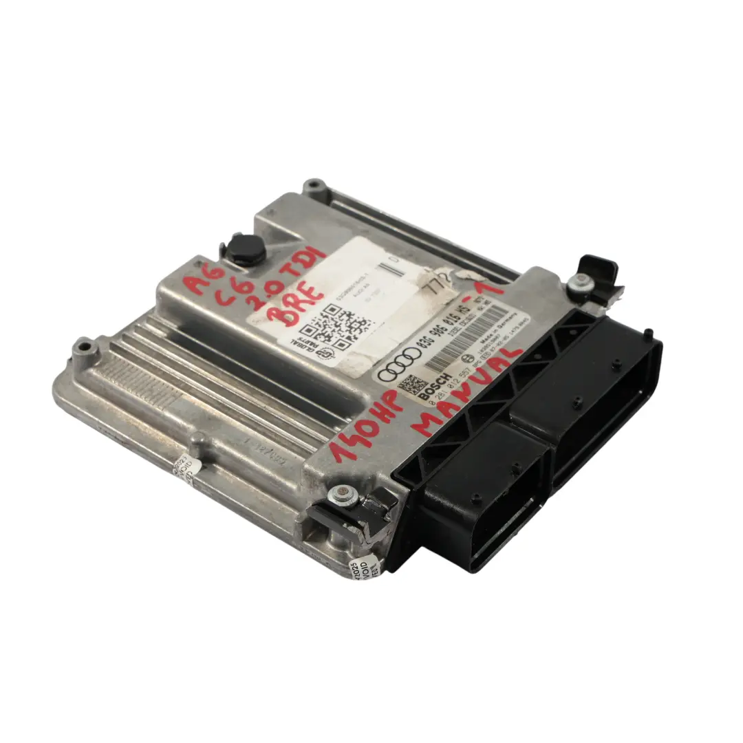 Audi A6 C6 2.0 TDI BRE 140PS Motor Steuerungs Modul ECU Set Manual - SKU 03G906016HS-1 - Teilenummer 03G906016HS
