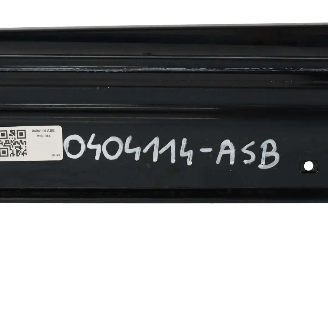Mini R56 R57 Side Skirt JCW Door Sill Trim Right O/S Astro Black A25 - SKU 0404114-ASB - Part number 0404114