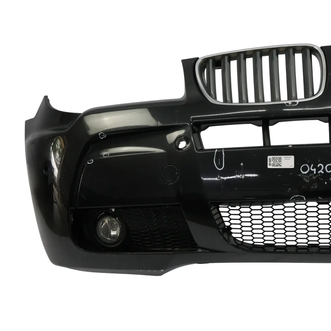 Front Bumper M Sport Complete Panel PDC Black Sapphire - 475 to BMW X3 E83 LCI with Part number 0420663 BMW X3 E83 LCI Front Bumper M Sport Complete Panel PDC Black Sapphire - 475 - SKU 0420663-BS2 - Part number 0420663