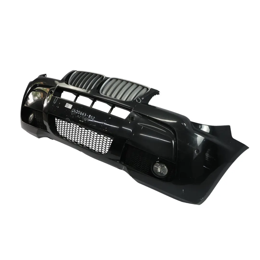 Front Bumper M Sport Complete Panel PDC Black Sapphire - 475 to BMW X3 E83 LCI with Part number 0420663 BMW X3 E83 LCI Front Bumper M Sport Complete Panel PDC Black Sapphire - 475 - SKU 0420663-BS2 - Part number 0420663