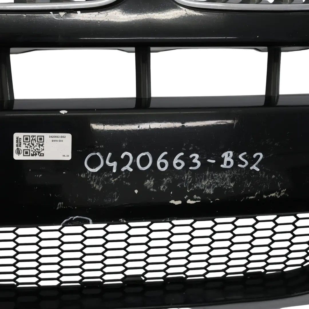 BMW X3 E83 LCI Front Bumper M Sport Complete Panel PDC Black Sapphire - 475 - SKU 0420663-BS2 - Part number 0420663