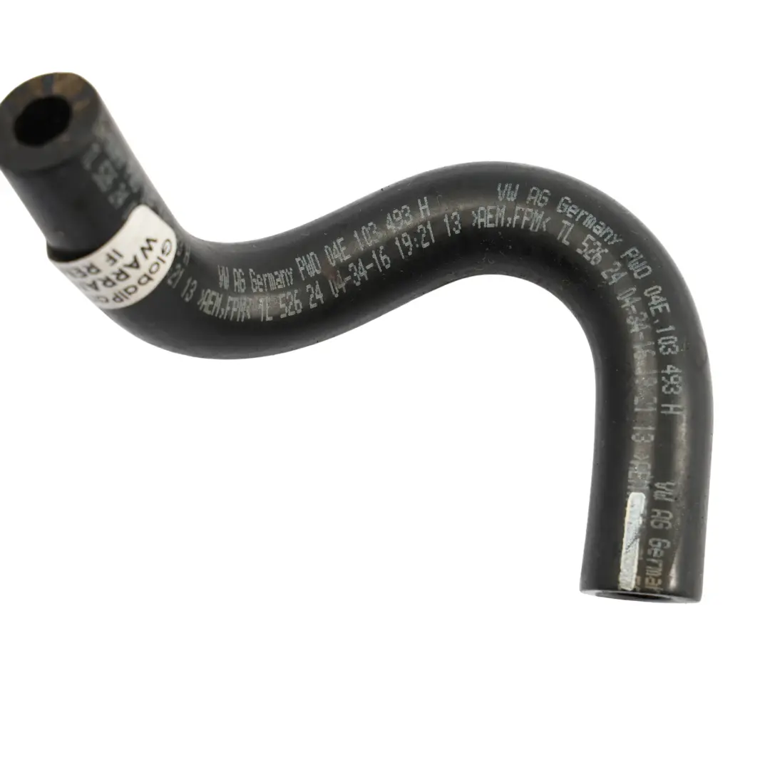 Audi A1 8X Volkswagen Polo 6R Oil Separator Breather Hose 1.4 Petrol - SKU 04E103493H - Part number 04E103493H