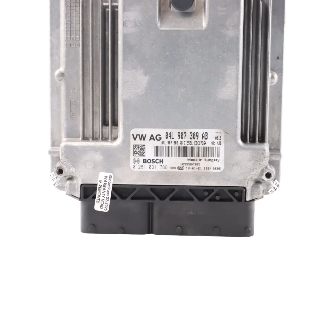 Audi Q3 8U 2.0 TDI DFTA 150HP Quattro Engine Control ECU Manual - SKU 04L907309AB-4 - Part number 04L907309AB