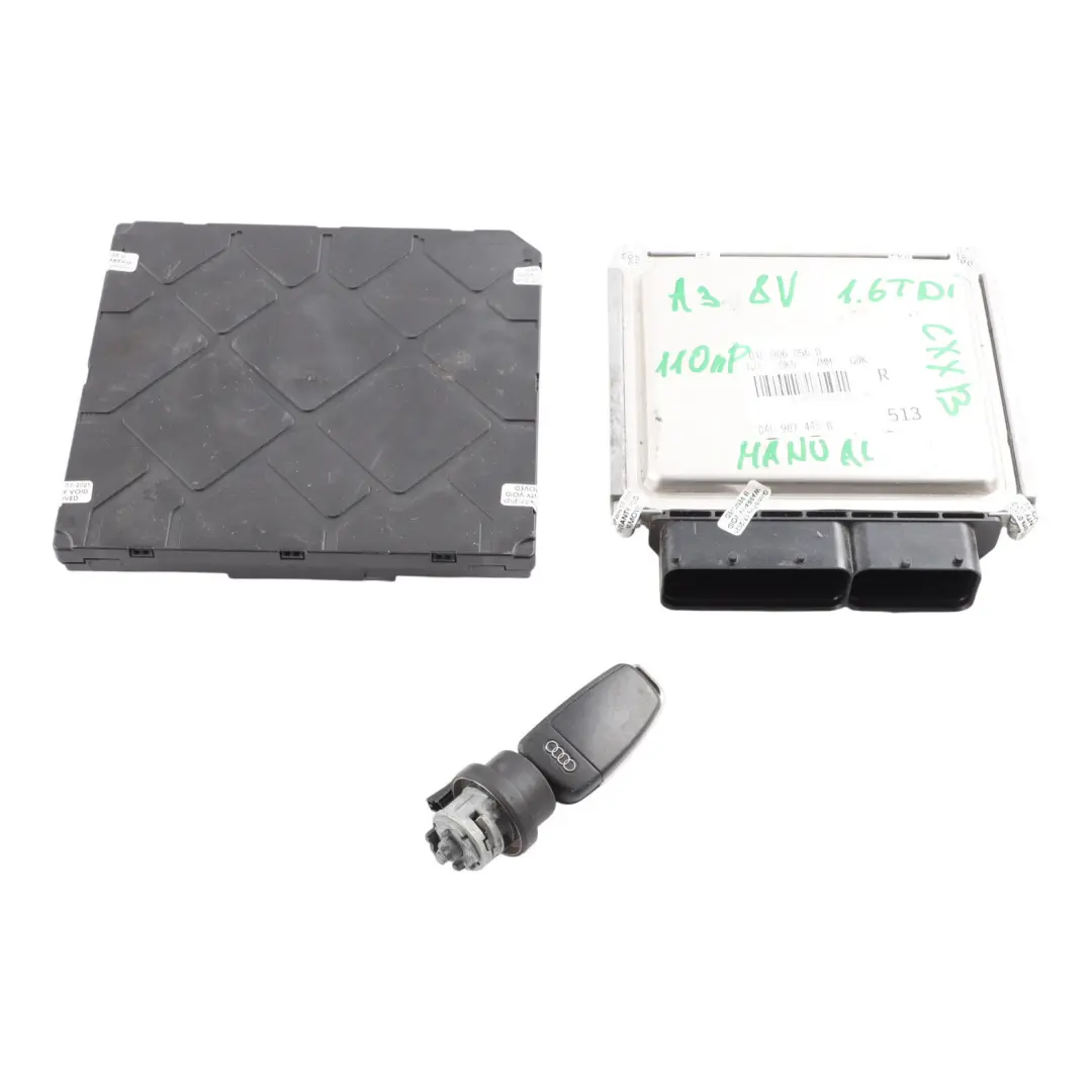 Audi A3 8V 1.6 TDI 110 HP Centralina Motore ECU Kit Manuale - SKU 04L907445B - Numero di parte 04L907445B