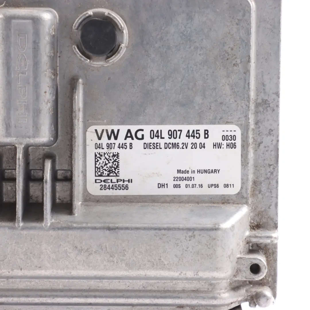 Audi A3 8V 1.6 TDI 110 HP Centralina Motore ECU Kit Manuale - SKU 04L907445B - Numero di parte 04L907445B