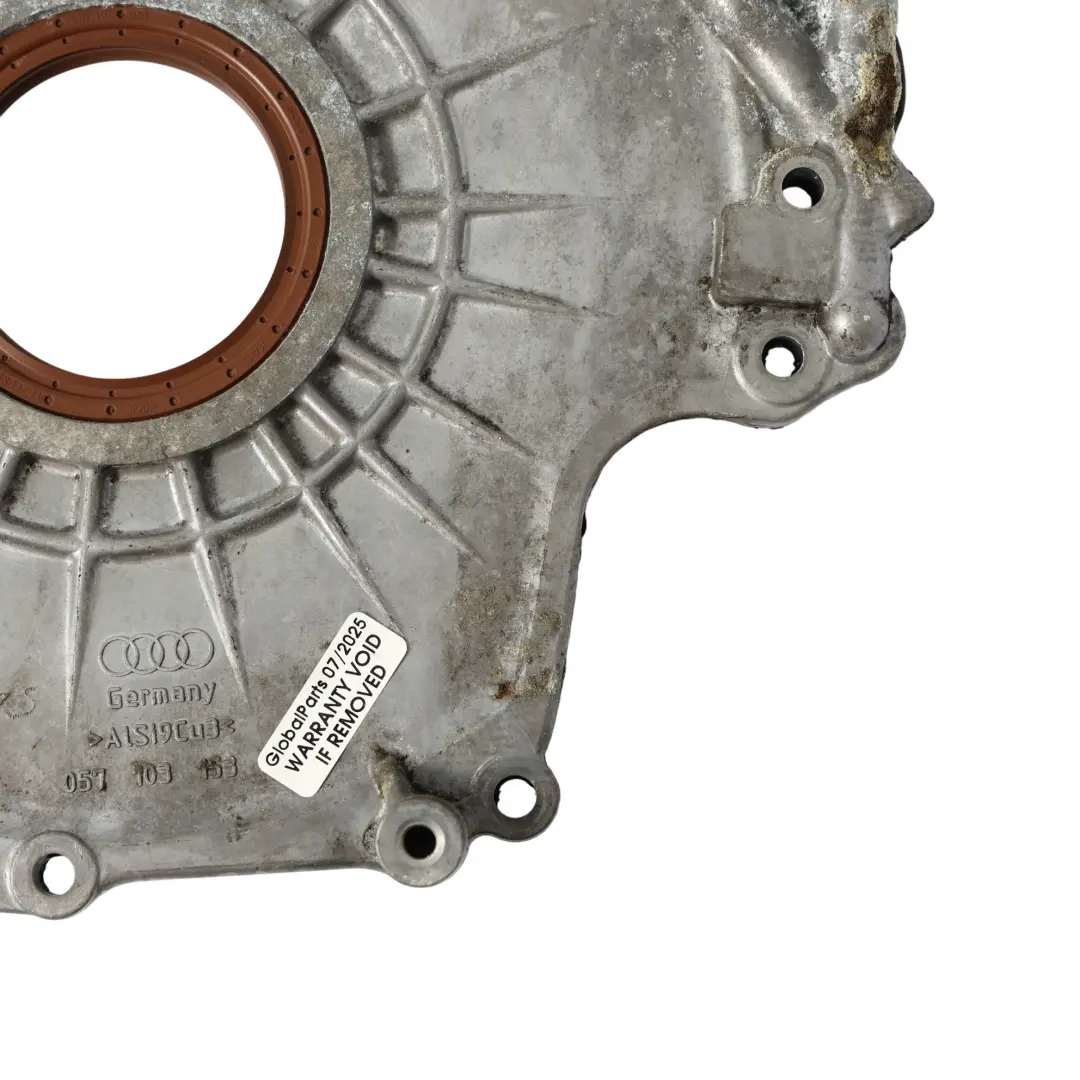 Audi A8 D4 Motor Delantero Cigüeñal Tapa Panel Placa 4.2 TDI Diesel 057103153 - SKU 057103151AA - Número de pieza 057103151AA