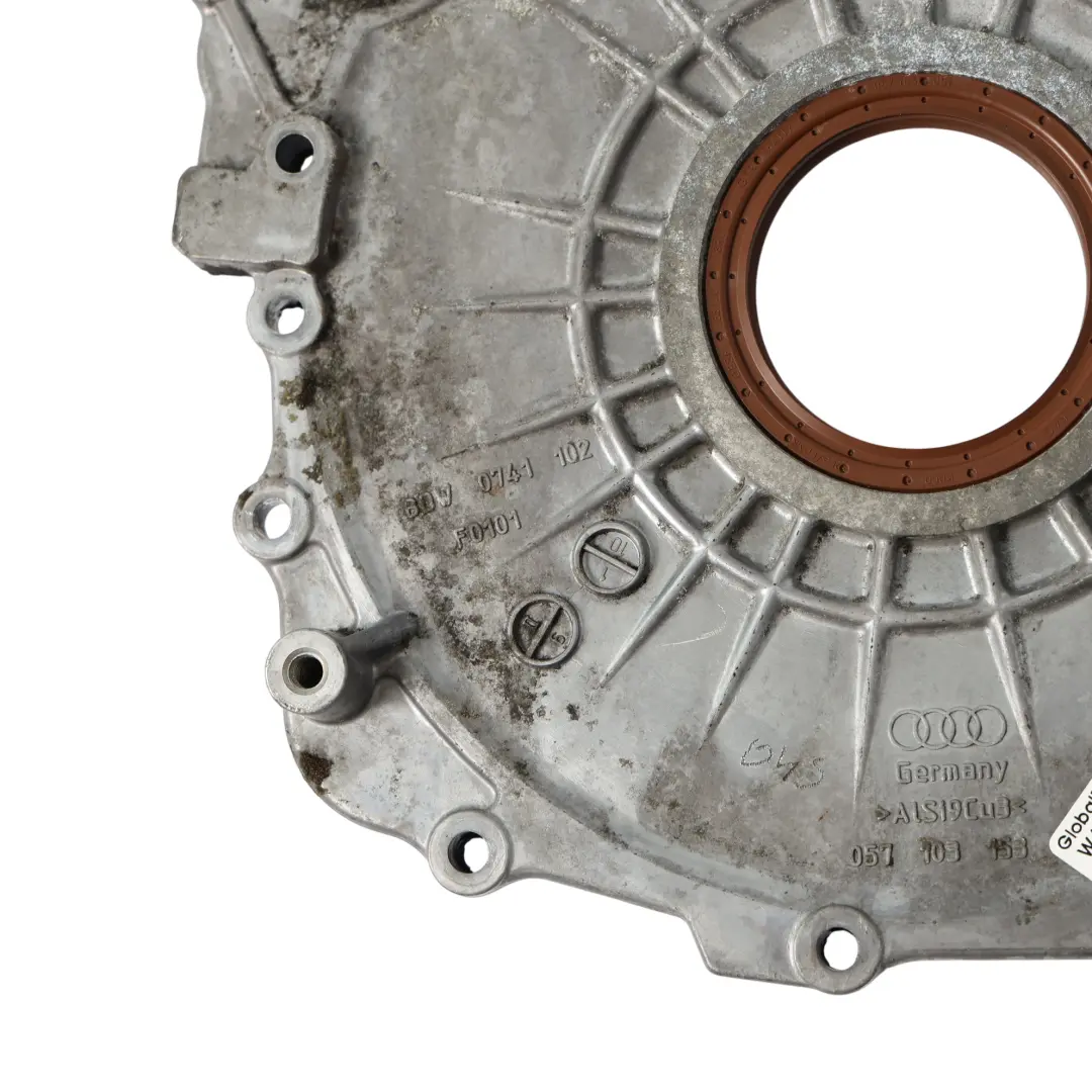 Audi A8 D4 Engine Front Crankshaft Cover Panel Plate 4.2 TDI Diesel 057103153 - SKU 057103151AA - Part number 057103151AA