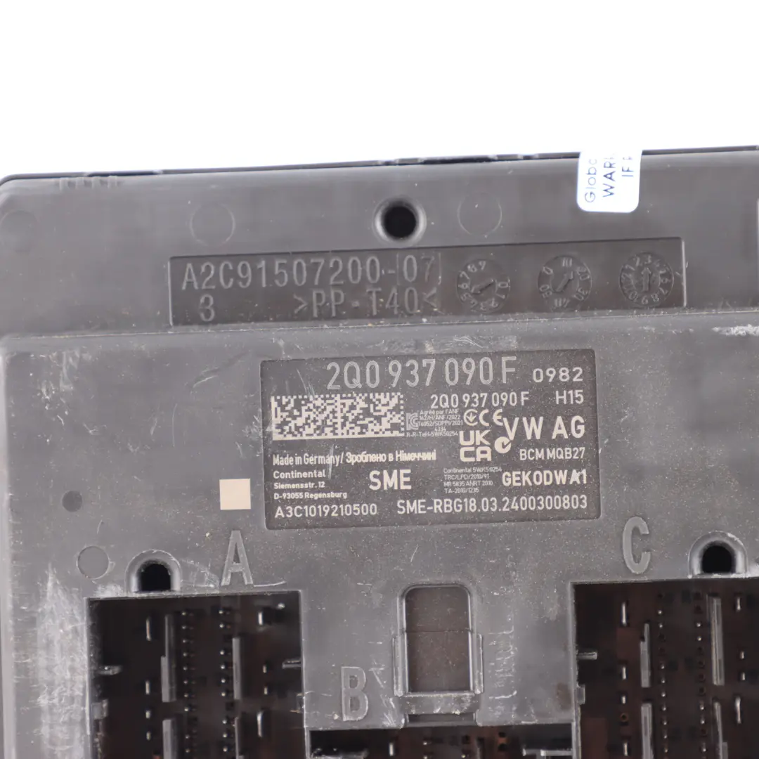 Seat Ibiza 6J FR 1.0 TSI DUSA 115HP Engine Control ECU Kit Manual - SKU 05C907309F - Part number 05C907309F