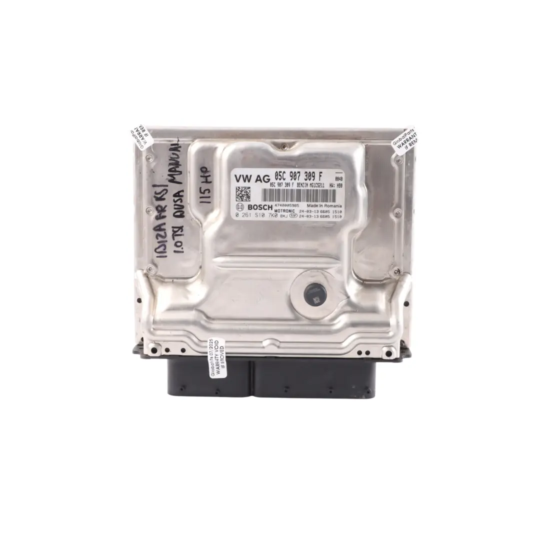 Seat Ibiza 6J FR 1.0 TSI DUSA 115HP Engine Control ECU Kit Manual - SKU 05C907309F - Part number 05C907309F