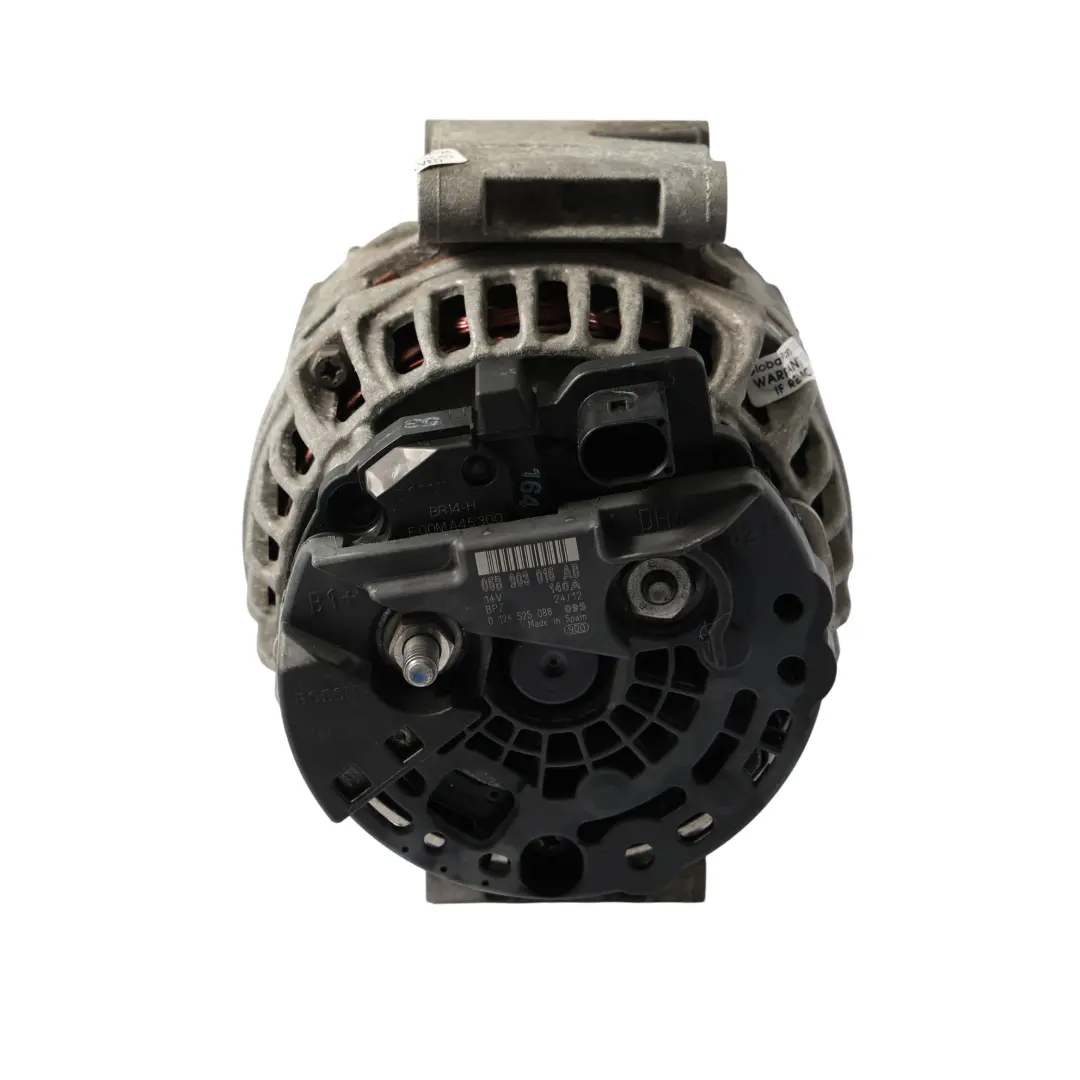 Audi A4 B7 Alternateur Générateur Moteur Essence 14 V 140 A - SKU 06B903016AB - Numéro de pièce 06B903016AB