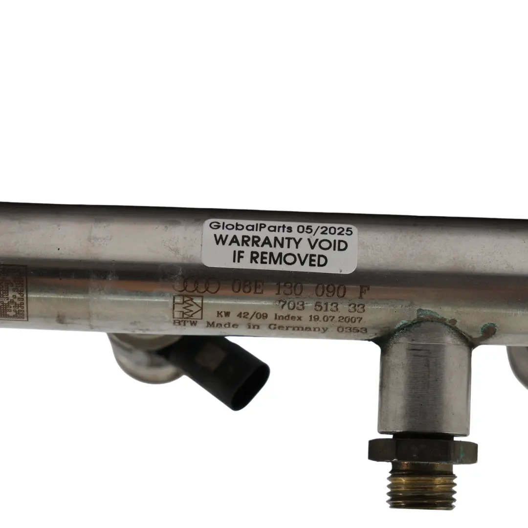 Audi A4 B8 A6 C7 Fuel Rail Right Side O/S 3.0 TFSI CAKA Petrol - SKU 06E130090F-1 - Part number 06E130090F