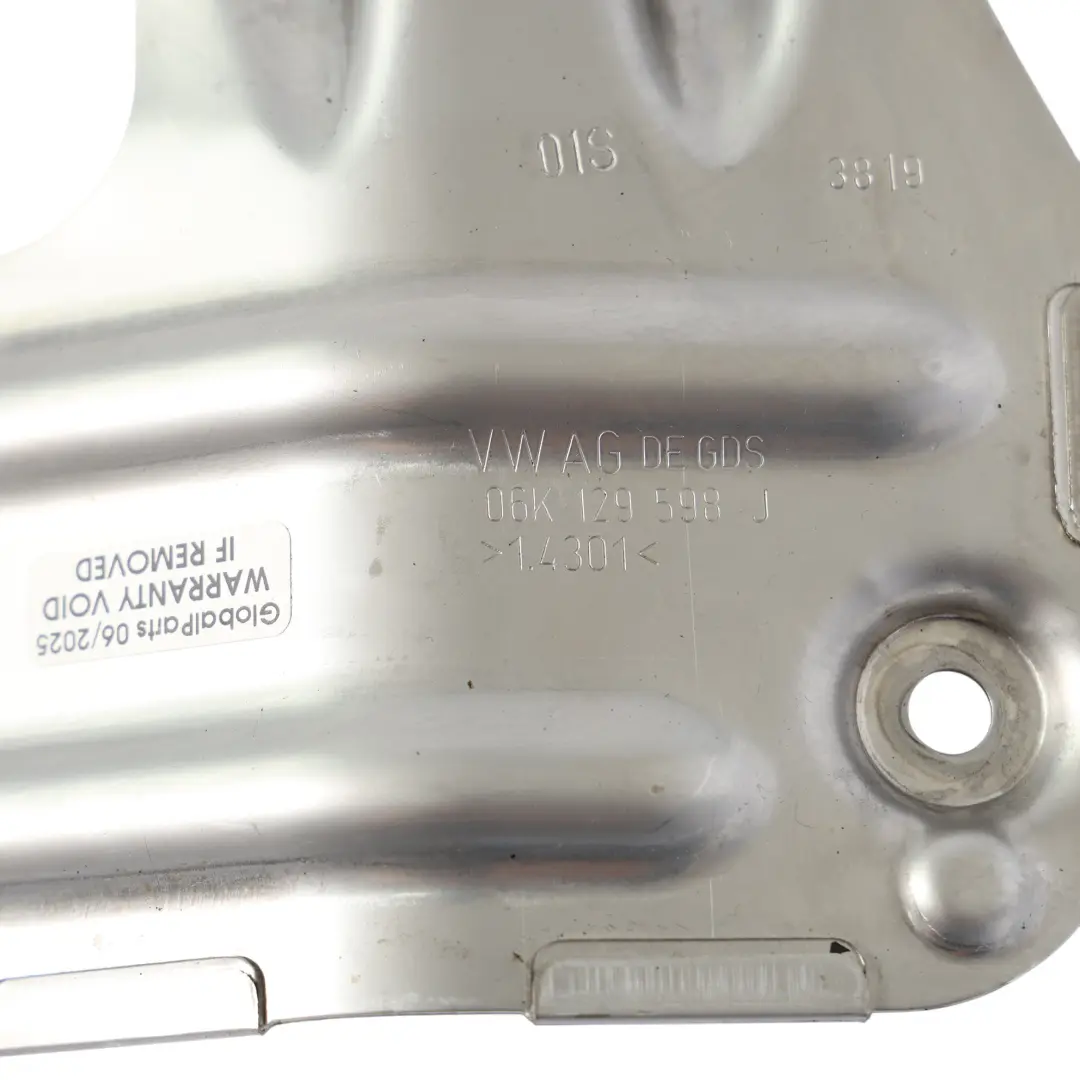 Exhaust Manifold Heat Shield Cover to Audi A3 S3 8V 2.0 TFSI with Part number 06K129598J Audi A3 S3 8V 2.0 TFSI Exhaust Manifold Heat Shield Cover - SKU 06K129598J - Part number 06K129598J