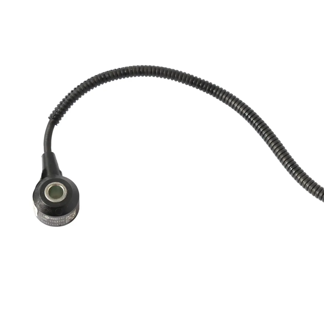 Block Ping Knock Sensor to Audi A3 S3 8V 2.0 TFSI Engine with Part number 06K905377E Audi A3 S3 8V 2.0 TFSI Engine Block Ping Knock Sensor - SKU 06K905377E - Part number 06K905377E