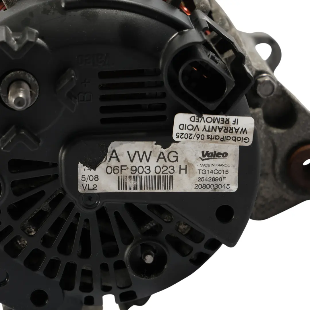 Audi A4 B7 A6 C6 Alternateur Générateur 1.9 TDI Diesel X - SKU 06F903023H - Numéro de pièce 06F903023H