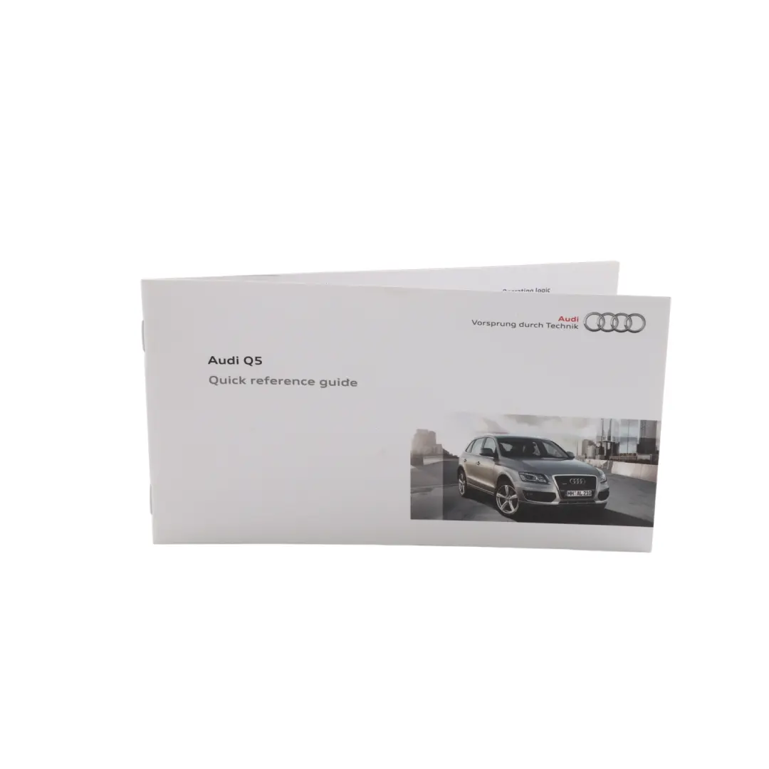 Owners Manual Handbook Quick Reference and Wallet Booklet to Audi Q5 8R with Part number 1115618RB20 Audi Q5 8R Owners Manual Handbook Quick Reference and Wallet Booklet - SKU 1115618RB20 - Part number 1115618RB20