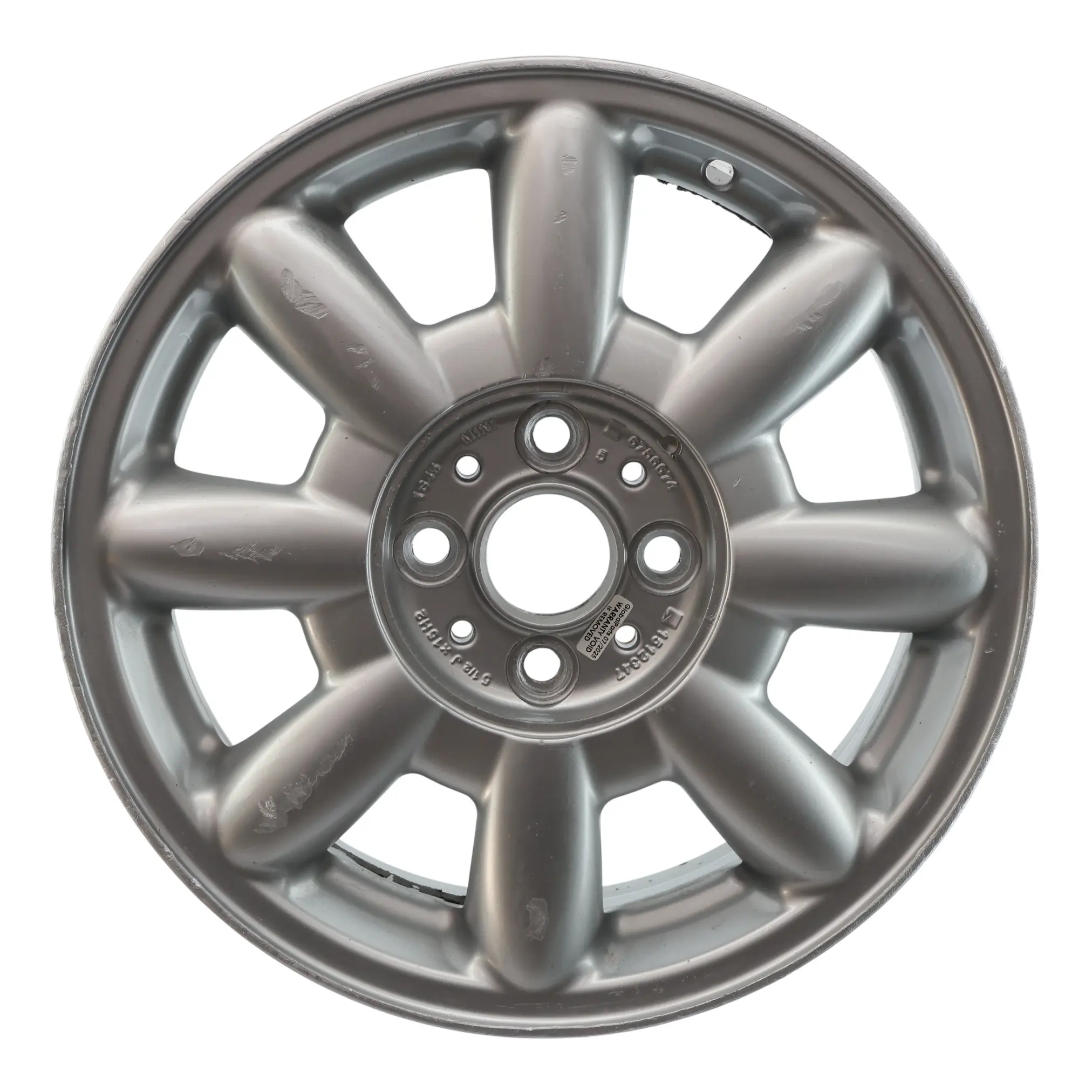 Mini Cooper One R50 R52 Argento Cerchio AlluMini o 15 " 5,5J ET: 45 8-Speiche 82