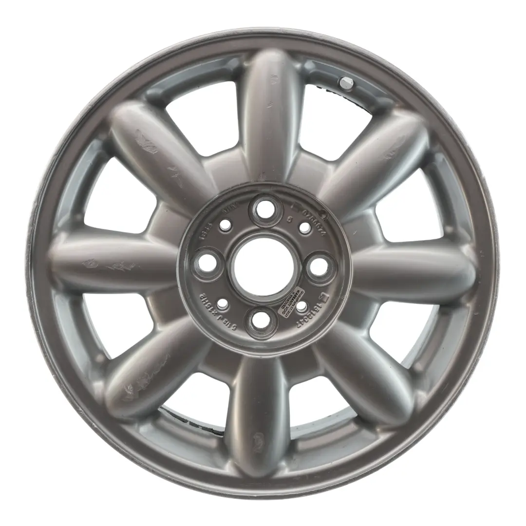 Mini Cooper One R50 R52 Llanta De Aluminio lateada 15" 5,5J ET:45 8 radios 82 - SKU 1512347-2 - Número de pieza 1512347