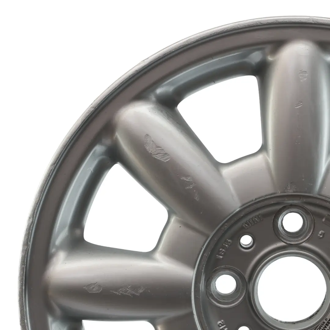 Mini Cooper One R50 R52 Argento Cerchio AlluMini o 15 " 5,5J ET: 45 8-Speiche 82 - SKU 1512347-2 - Numero di parte 1512347