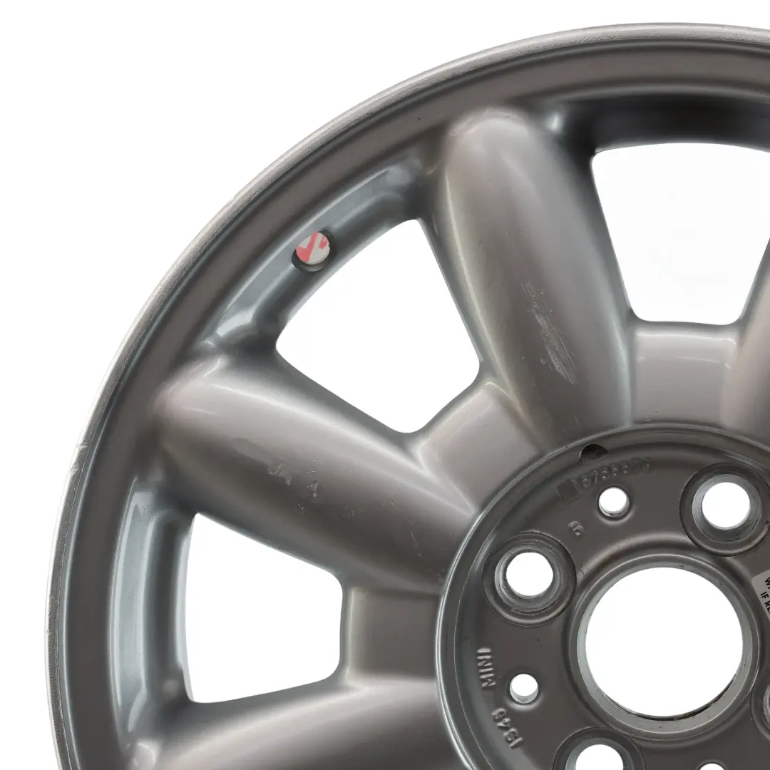 Alloy Rim 15" 5,5J ET:45 8-Spoke 82 to Mini Cooper One R50 R52 Silver Wheel with Part number 1512347 Mini Cooper One R50 R52 Silver Wheel Alloy Rim 15" 5,5J ET:45 8-Spoke 82 - SKU 1512347-3 - Part number 1512347
