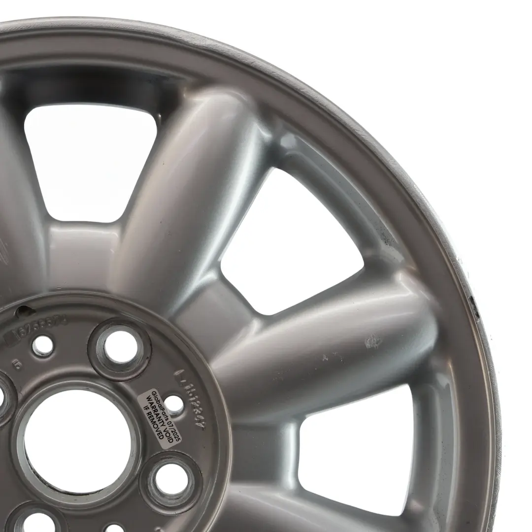 Mini Cooper One R50 R52 Silver Wheel Alloy Rim 15" 5,5J ET:45 8-Spoke 82 - SKU 1512347-3 - Part number 1512347