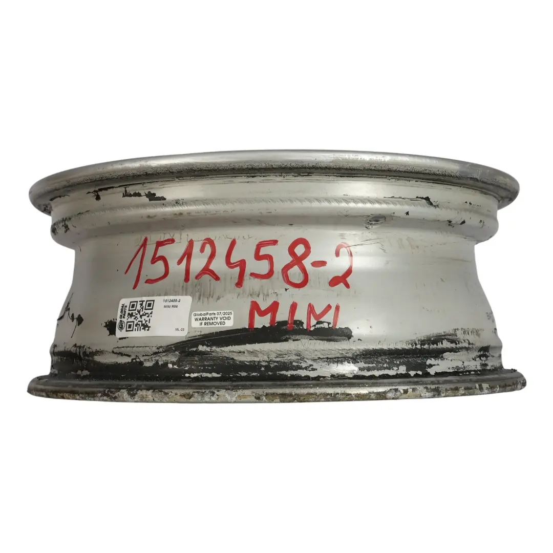 Mini Cooper One R50 R55 R56 R57 Silver Wheel Alloy Rim 15" 5,5J ET:45 7-Hole 81 - SKU 1512458-2 - Part number 1512458