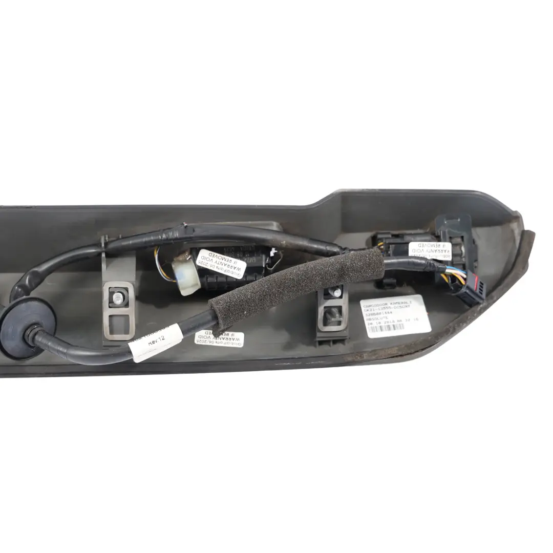 Ford Transit Custom Mk1 Tailgate Number Plate Light Trim Camera Shadow Black-G1 - SKU 1855438-SHA - Part number 1855438-SHA