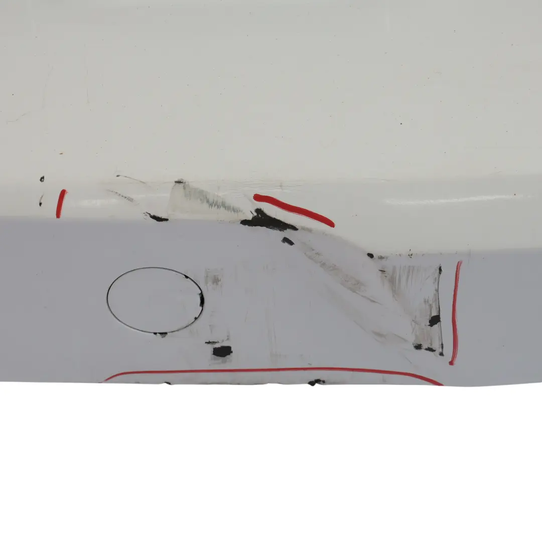 Bumper Trim Panel Rear Cover Frozen White - Z2 to Ford Transit Connect with Part number 1923652 Ford Transit Connect Bumper Trim Panel Rear Cover Frozen White - Z2 - SKU 1923652-FW - Part number 1923652