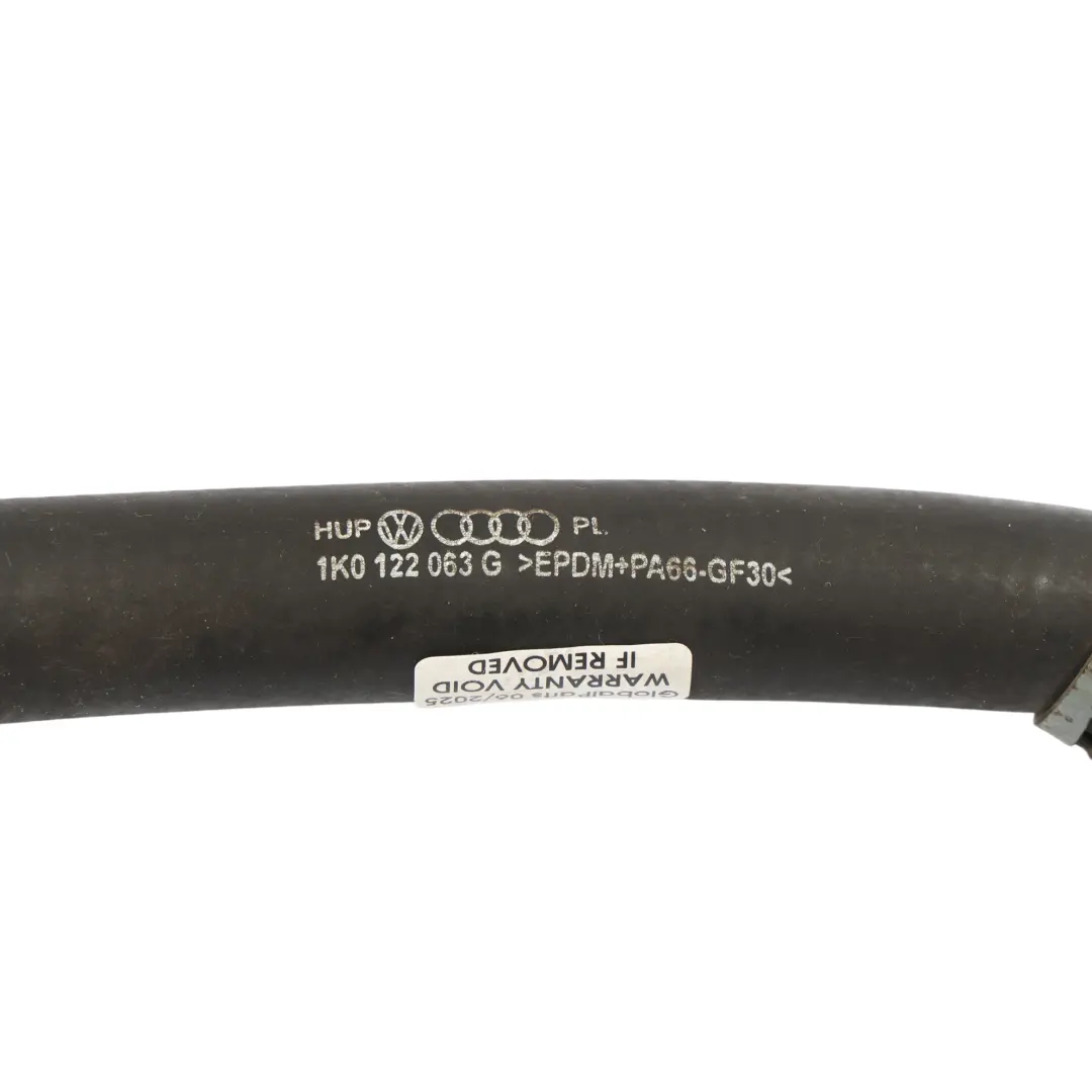 Audi S3 8P 2.0 TFSI CDLA Tuyau Liquide Refroidissement Moteur Essence - SKU 1K0122063G - Numéro de pièce 1K0122063G